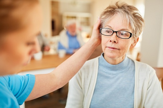 Doctor checking a patient